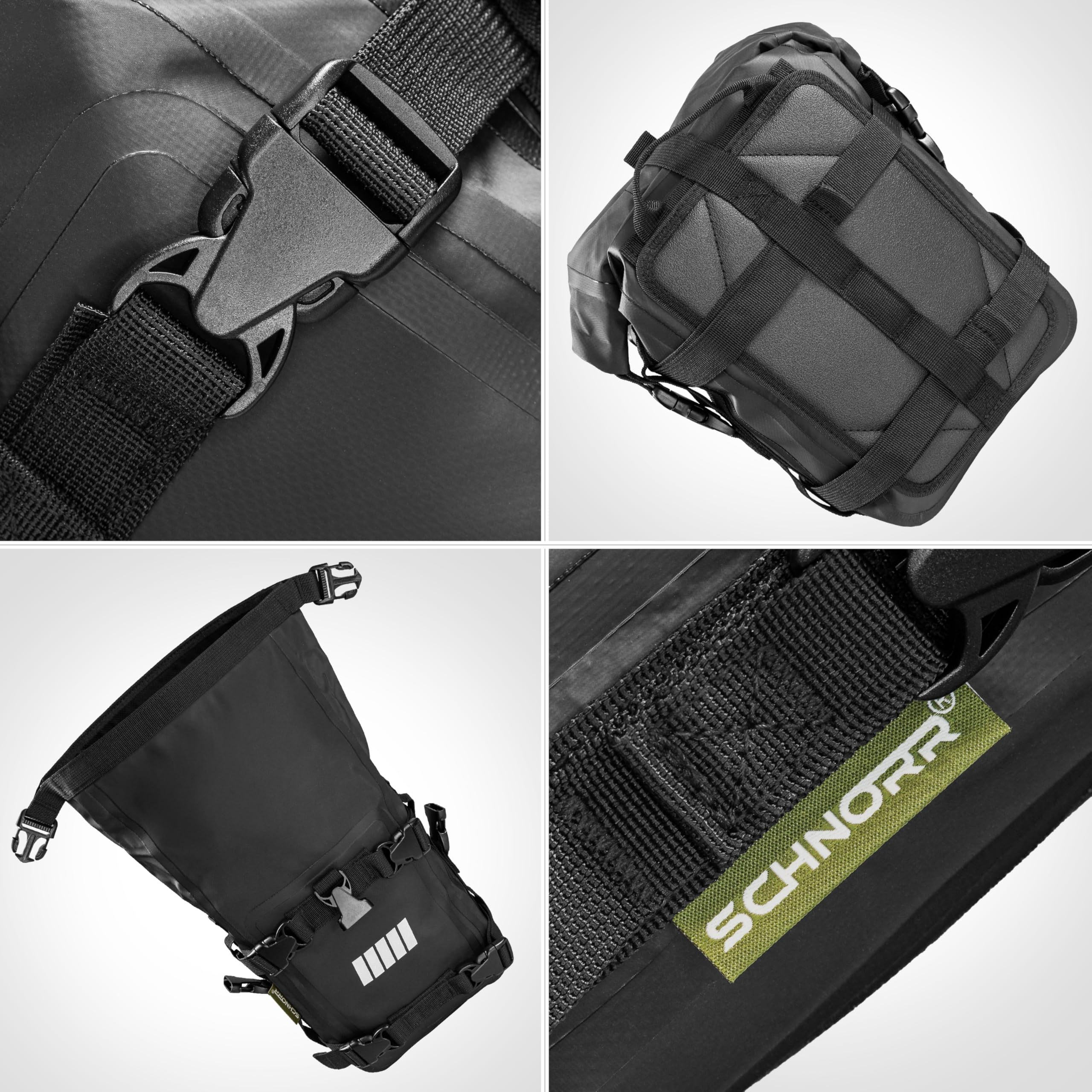 ZIEGER SCHNORR Sturzbügeltasche 6L - wasserdichte Crash Bar Bag passend für Motorrad