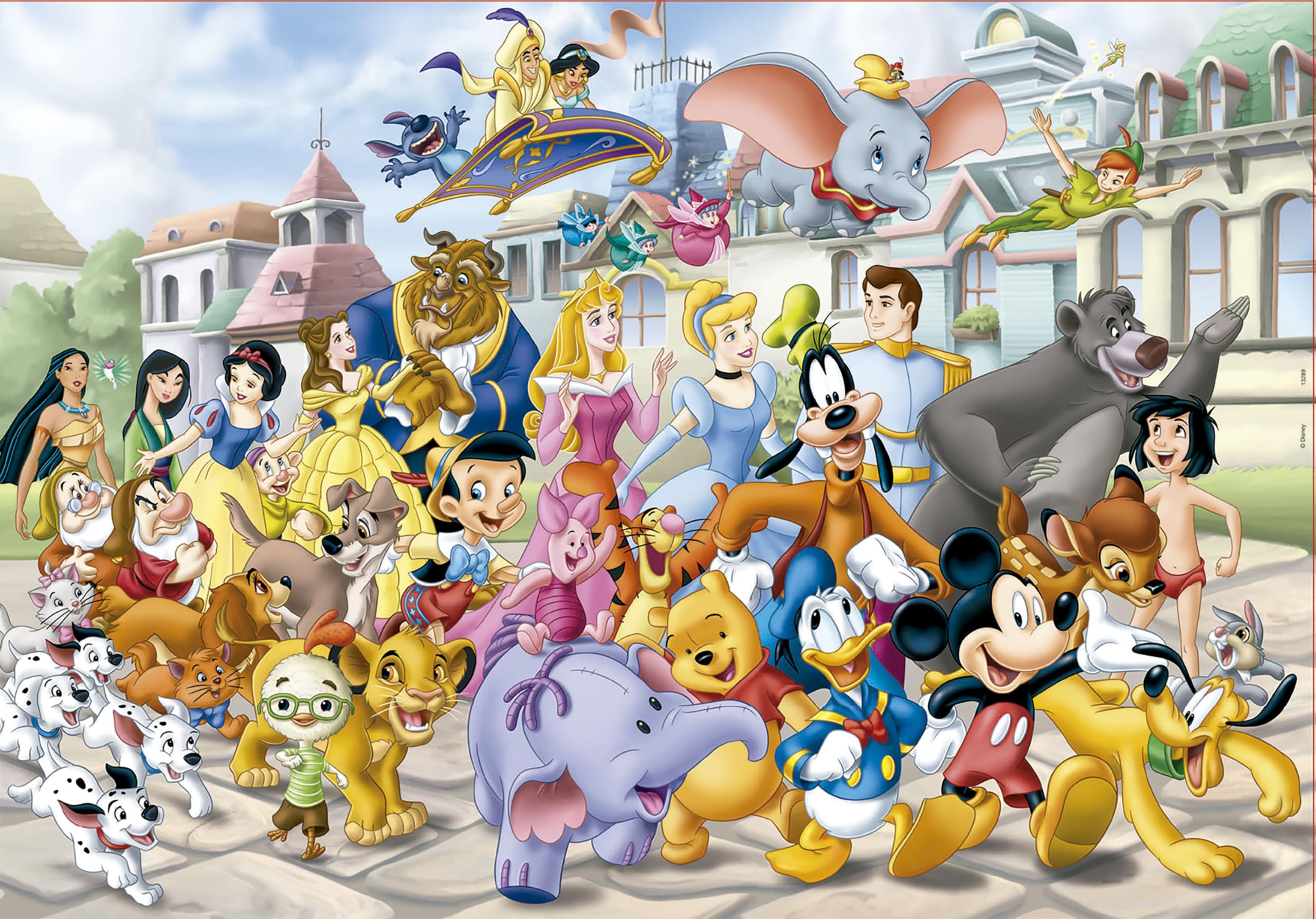 El puzzle Educa Cabalgata Disney de 200 piezas ofrece entretenimiento y desarrollo para niños.