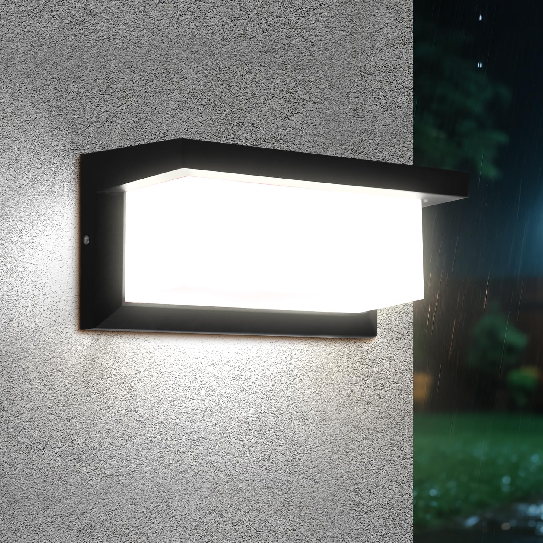 CHENBEN Aplique Pared Exterior,6500K 18W Luz Exterior,IP65 Impermeable Lampara Exterior,Aluminio luz led exterior para decoracion jardin,terraza,porche,patio, garaje