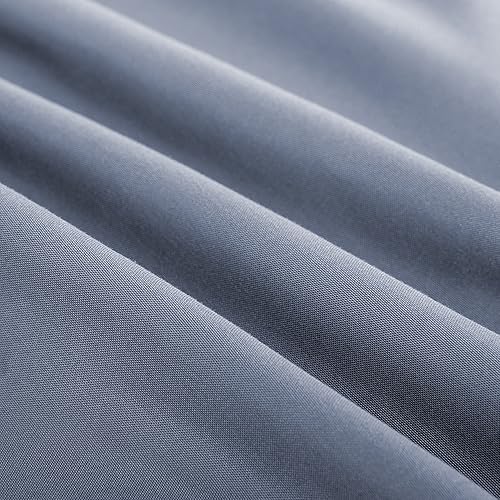 Miniatura 6 de Sonive Juego de funda de edredón tamaño King, juego de edredón de microfibra cepillada suave de 3 piezas con cierre de cremallera, 8 lazos en las