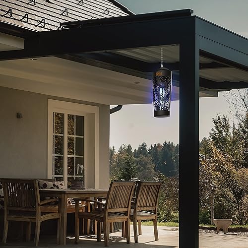 Miniatura 9 de BLACK+DECKER - Exterminador de insectos para exteriores, trampa eléctrica UV para insectos, matamoscas, mosquitos, jejenes y otras plagas voladoras