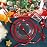 I00000 150pcs Disposable Christmas Plates | Clear Plates Red Trim,Silverware | Christmas Dinnerware Set Perfect for Party (25 Guests)