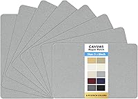 Vista 131 de KING MOUNTAIN Parche de reparación de lona de 9 x 11 pulgadas, 2 piezas, parche de tela impermeable autoadhesivo para sofás, tiendas de campaña