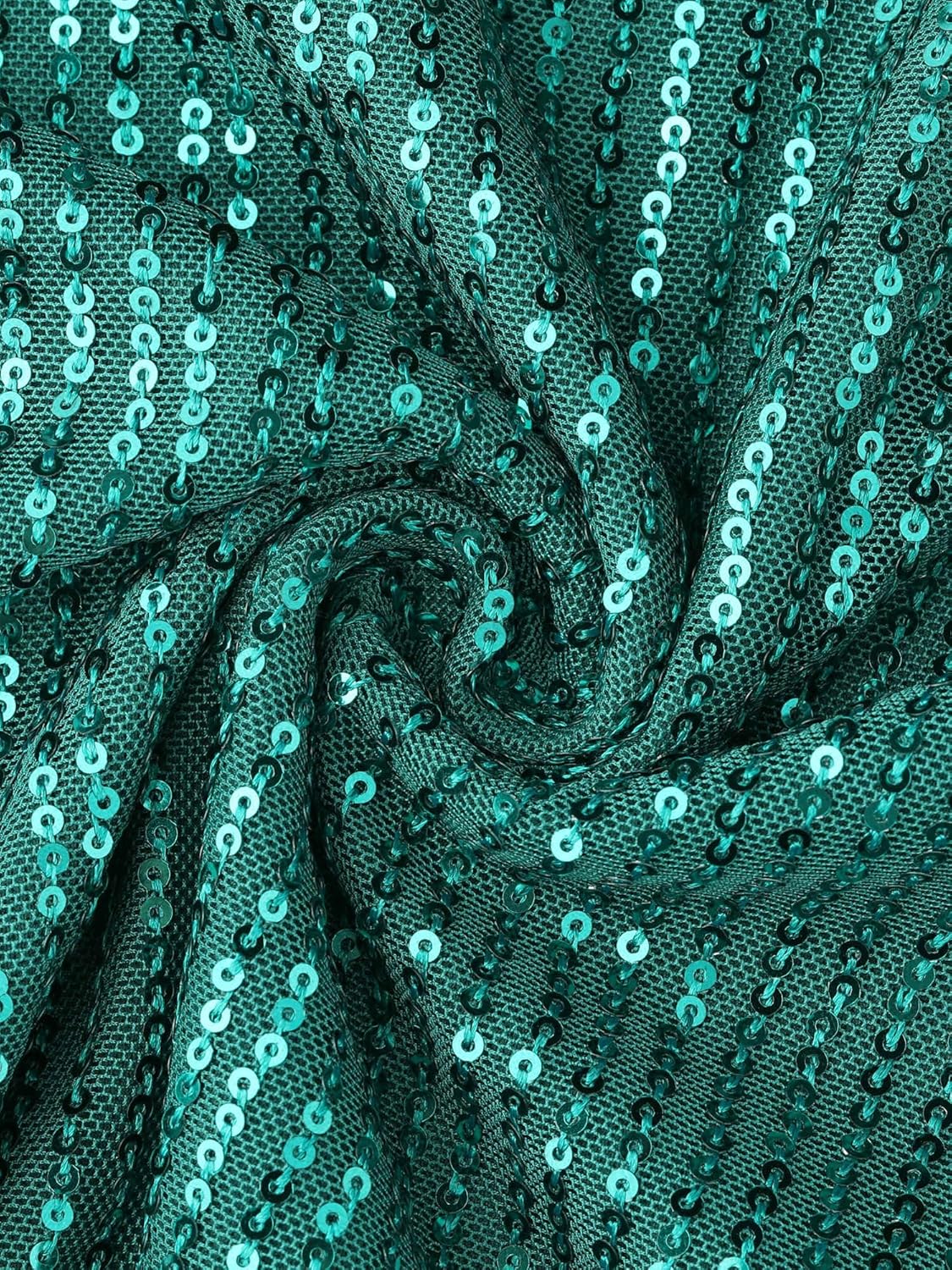 Agnes Orinda Plus Size Tops for Women 2025 Glitter 3/4 Slit Sleeve Crew Neck Shimmer Sparkle Sequin Party Blouse Tops - Image 5