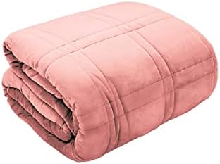 Couverture lestée en velours pour thérapie, anxiété sensorielle, ...