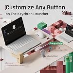 Keychron G4 8000Hz Wireless Gaming Mouse, Bluetooth/2.4 GHz/Wired Connection Gaming Mouse, Lightweight Body Programmable PixArt 3950 Sensor (30K DPI) for Windows Mac Linux - White