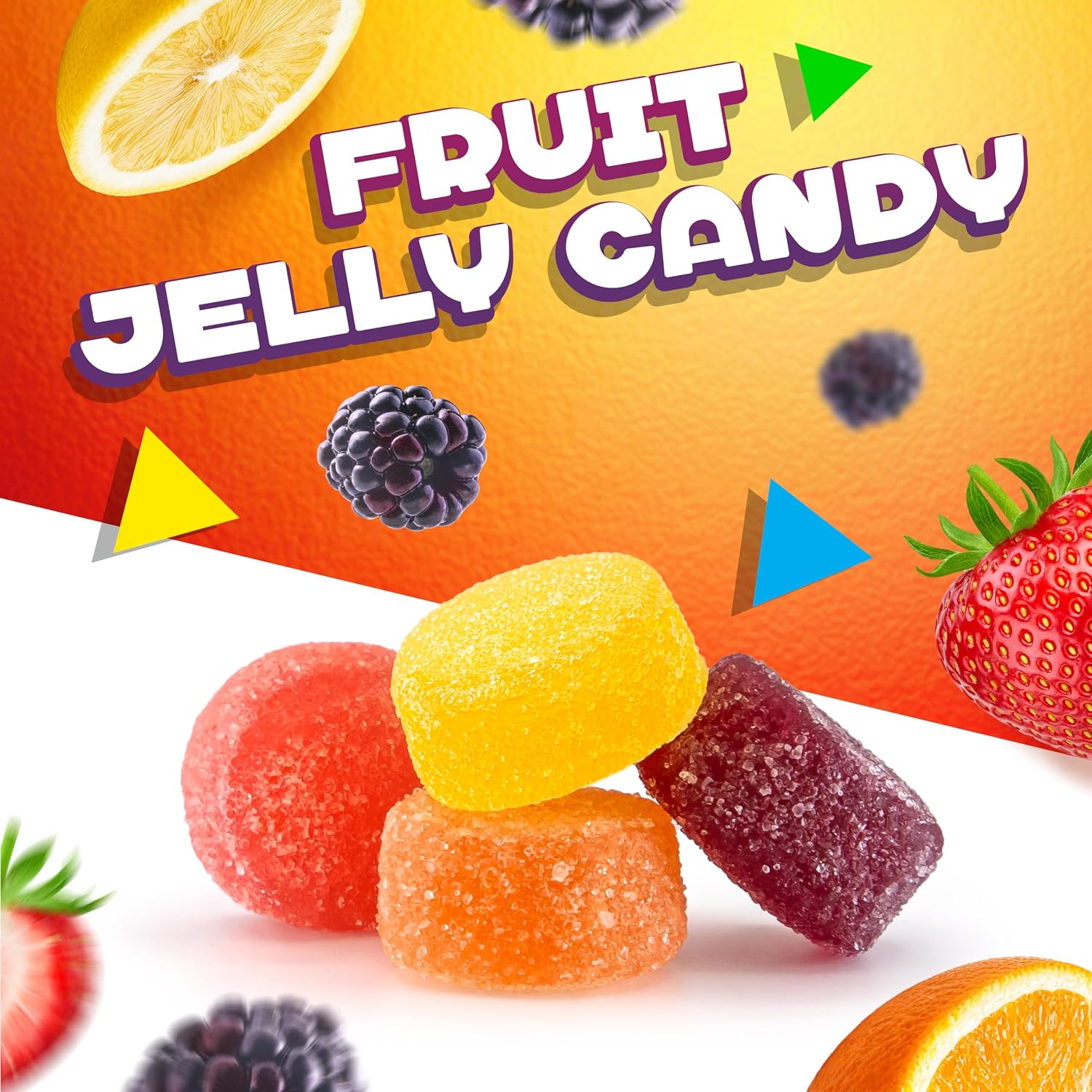 Bonelle Italian Fruit Jelly Candy, Dye Free Candy, 1 Lb Bag image 3
