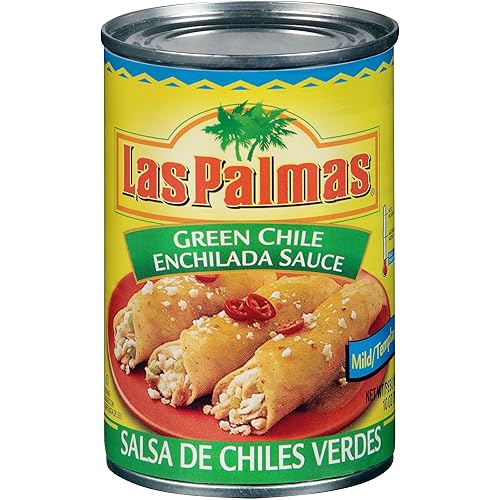 Miniatura 30 de Las Palmas Salsa de enchilada Green Chile, mediana, 28 onzas (paquete de 12)