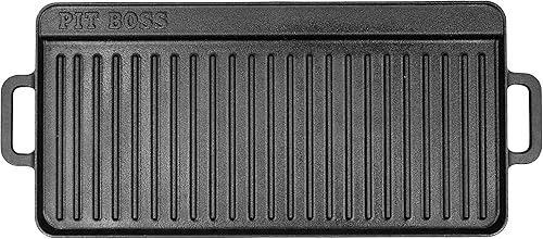 Pit Boss Plancha de hierro fundido de 10"x20"