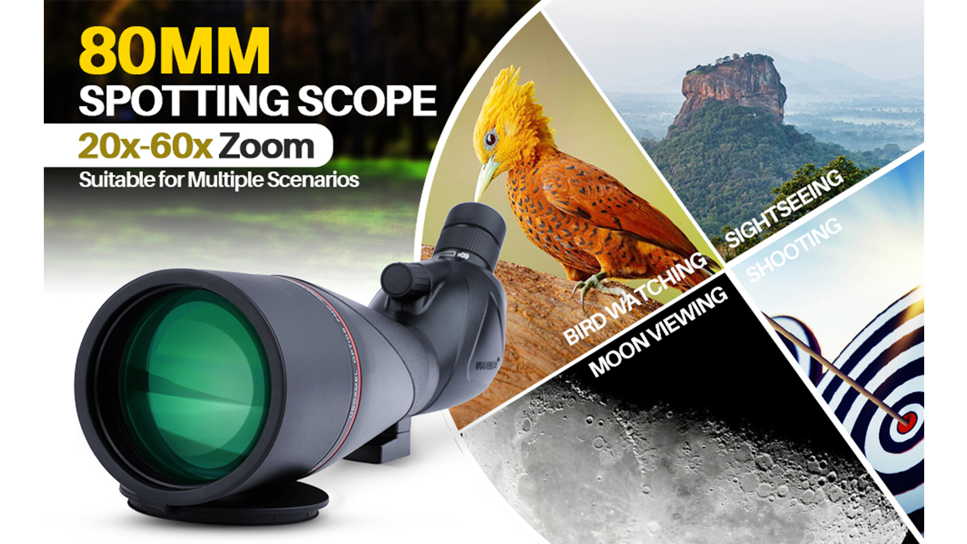 Pankoo 12 X 60 Monocular Telescope High Powered Wit Produktbild-Vorschau 3