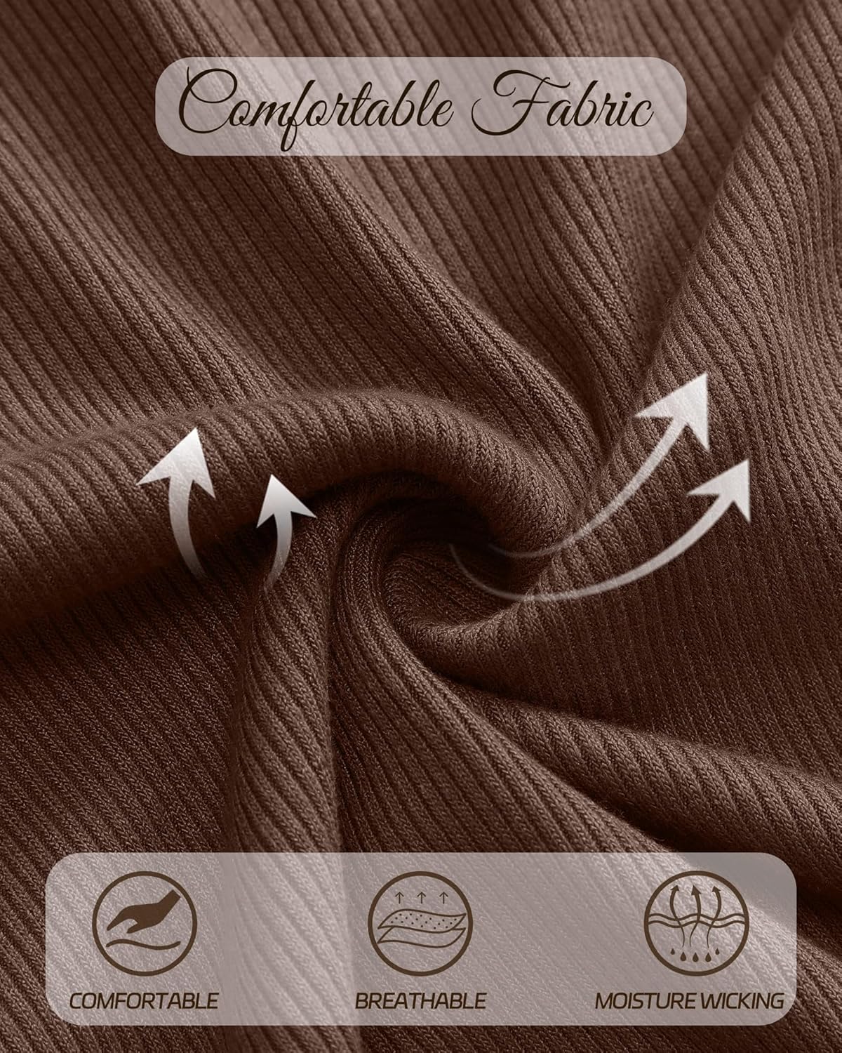 Neer 3 Pack 3/4 Sleeve Tops for Women, Cotton Scoop Neck Ribbed Three Quarter Sleeve Summer Slim T-Shirts Casual Basic Tees - Image 3