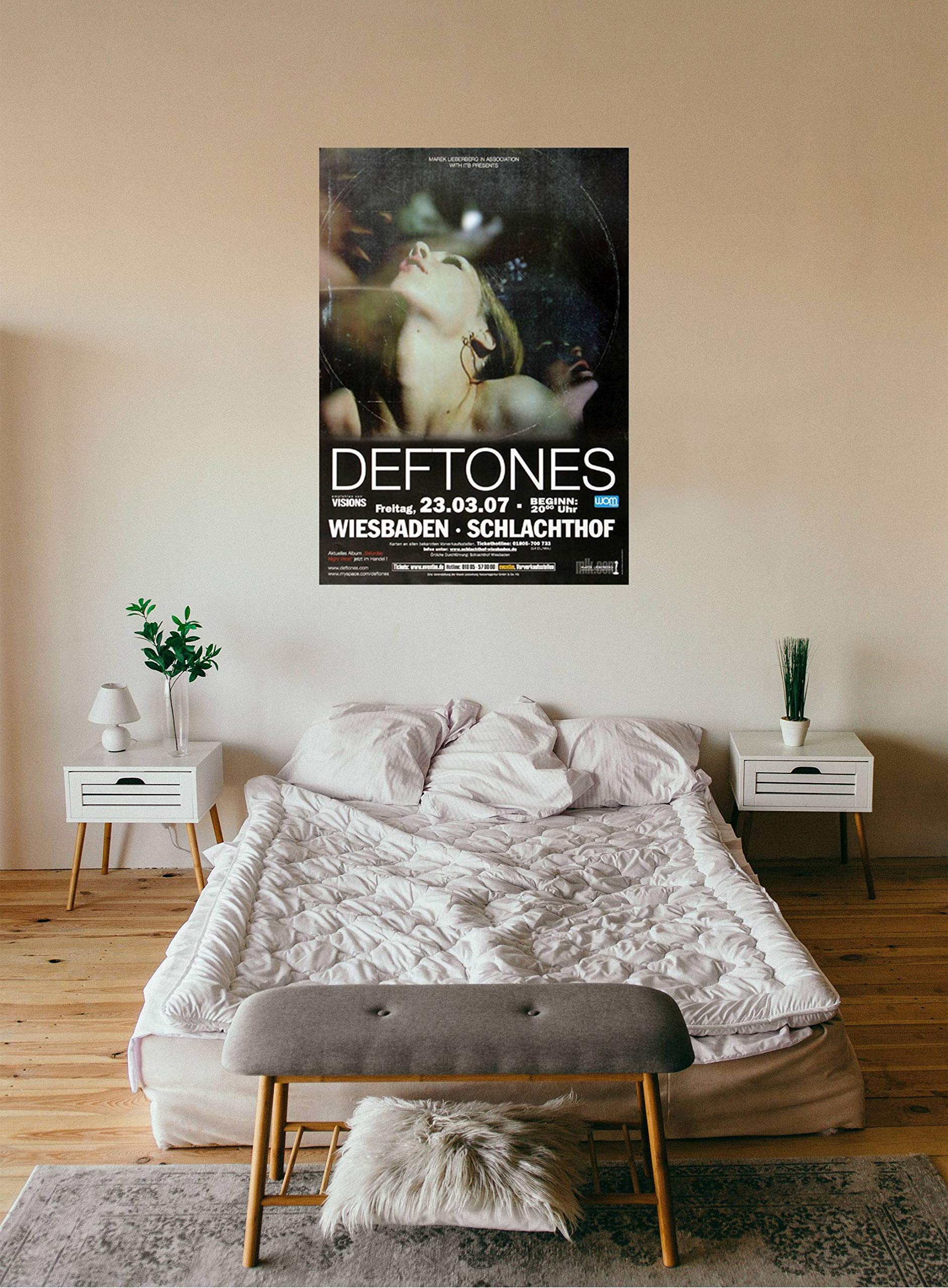 Deftones - Saturday Night, Wiesbaden 2007 » Konzertplakat/Premium Poster | Live Konzert Veranstaltung | DIN A1 «