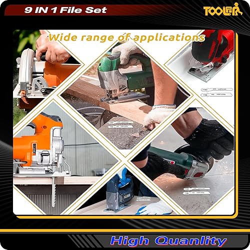 Miniatura 12 de Juego de limas, juego de limas y sierra. lima de metal, herramientas de limas de metal para acero, limas de acero profesionales Juego de archivos 8