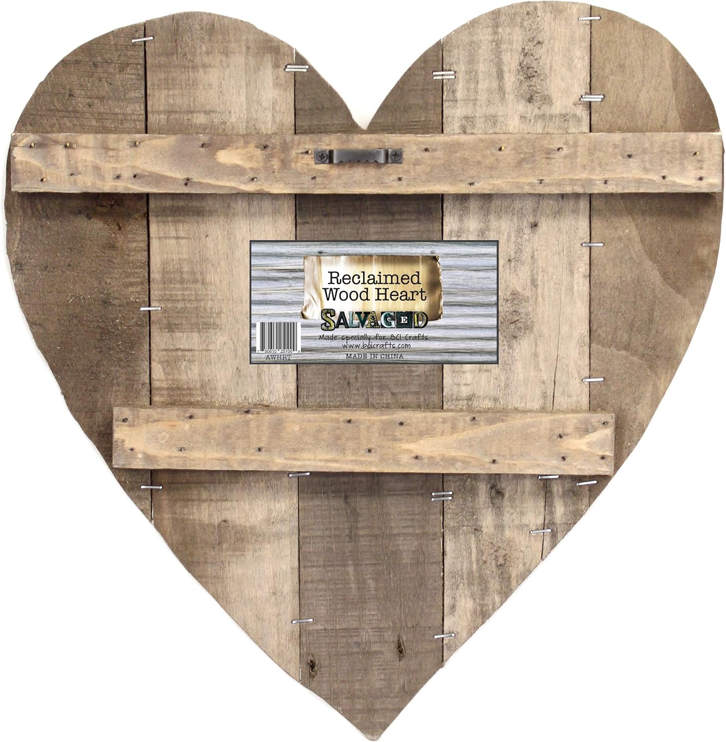BCI Crafts Reclaimed Wood Heart 14"X14"-Blank