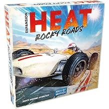 Asmodee Heat Rocky Roads Board Game Expansion - 2 New Trucks, 1966 Championship Season, Sliding Skirt Mechanic & New Cards, Strategy Game, Kids & Adults, Ages 10+, 1-7 Players, 60 Minute Play Time