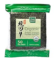 Vista 7 de ONE ORGANIC Sushi Nori Premium - Algas orgánicas tostadas (10 hojas completas)