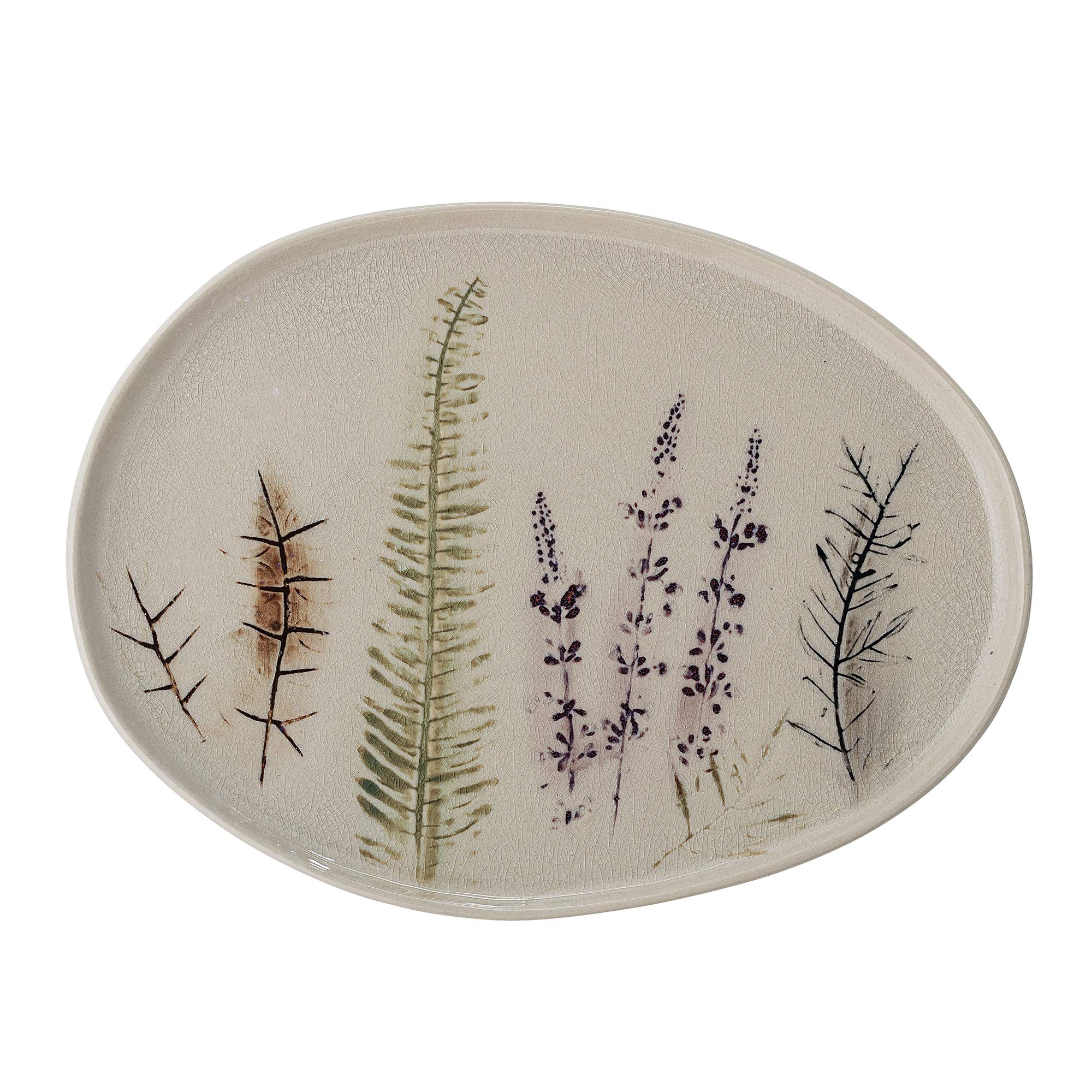 Bloomingville Talerz do serwowania Bea, naturalny, ceramiczny