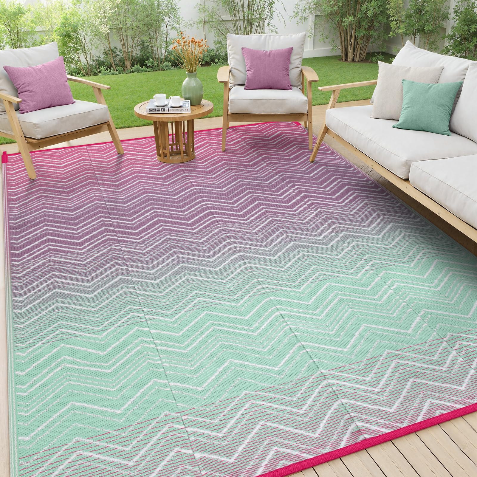 Lahome Reversible Outdoor Rug 8x10