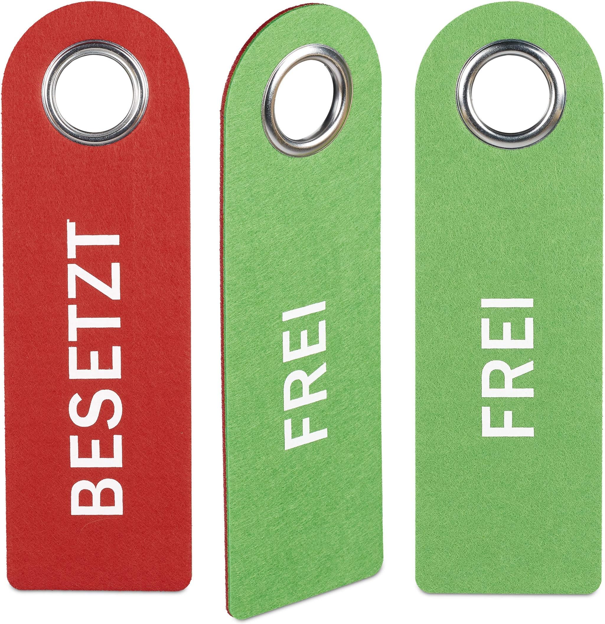 Amazon.de: Besetzt oder Frei Wendeschild mit Kordel im Comic-Stil