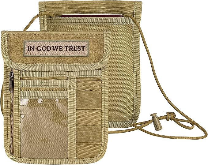 Amazon.com | IronSeals Travel Neck Wallet Tactical Nylon Passport ...