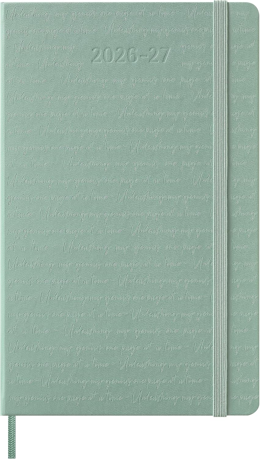 Moleskine Classic 18 Month 2026-2027 Weekly Planner, Hard Cover, Large (5" x 8.25"), Sage Green, 208 pages