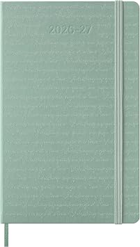 Moleskine 2026-27 18-Month Weekly Planner, Large, Sage Green, Hardcover