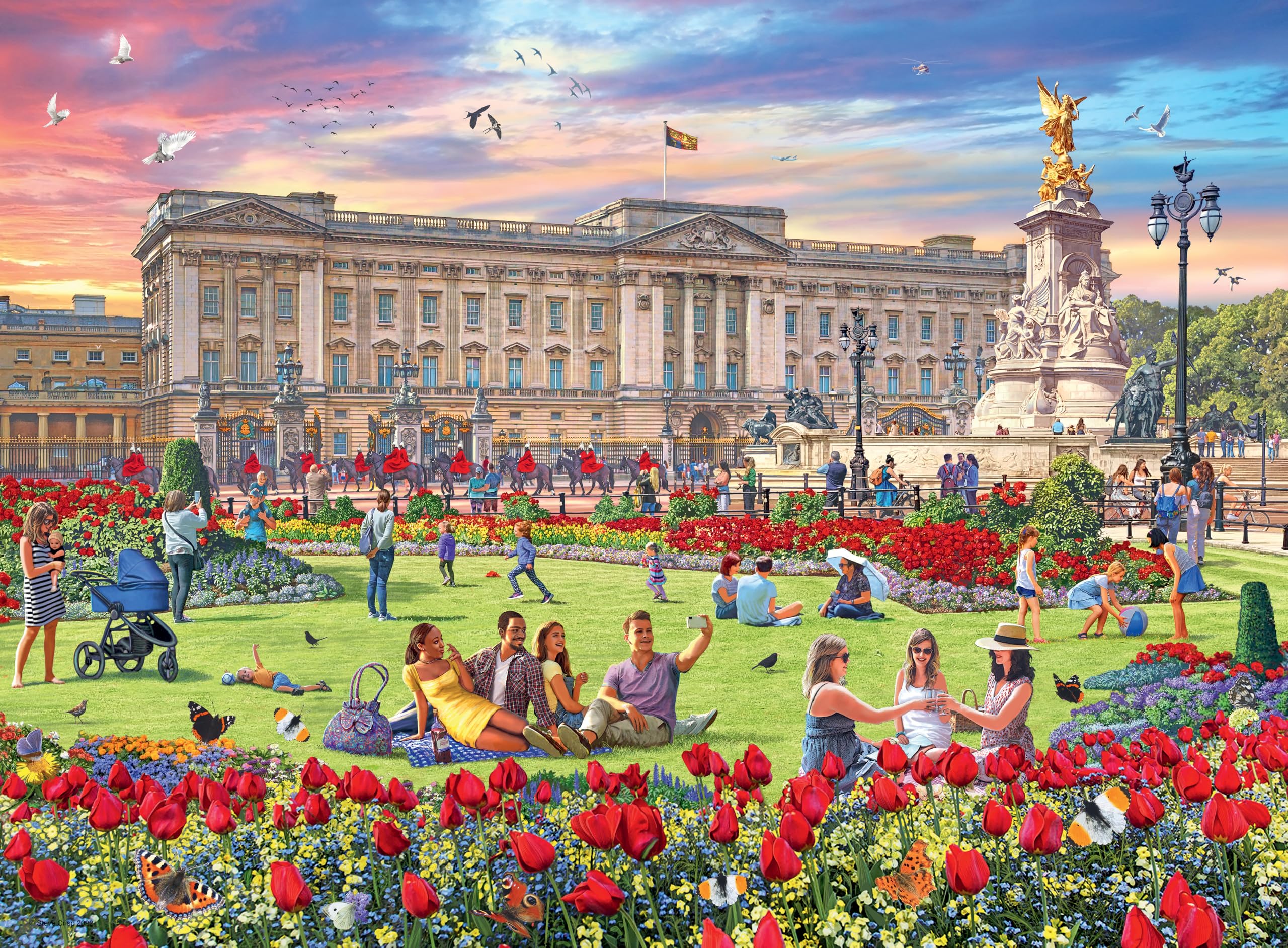 Ravensburger Happy Days Royal Residences 4X 500 Piece Jigsaw Puzzle for Adults & Kids Age 10 Years Up