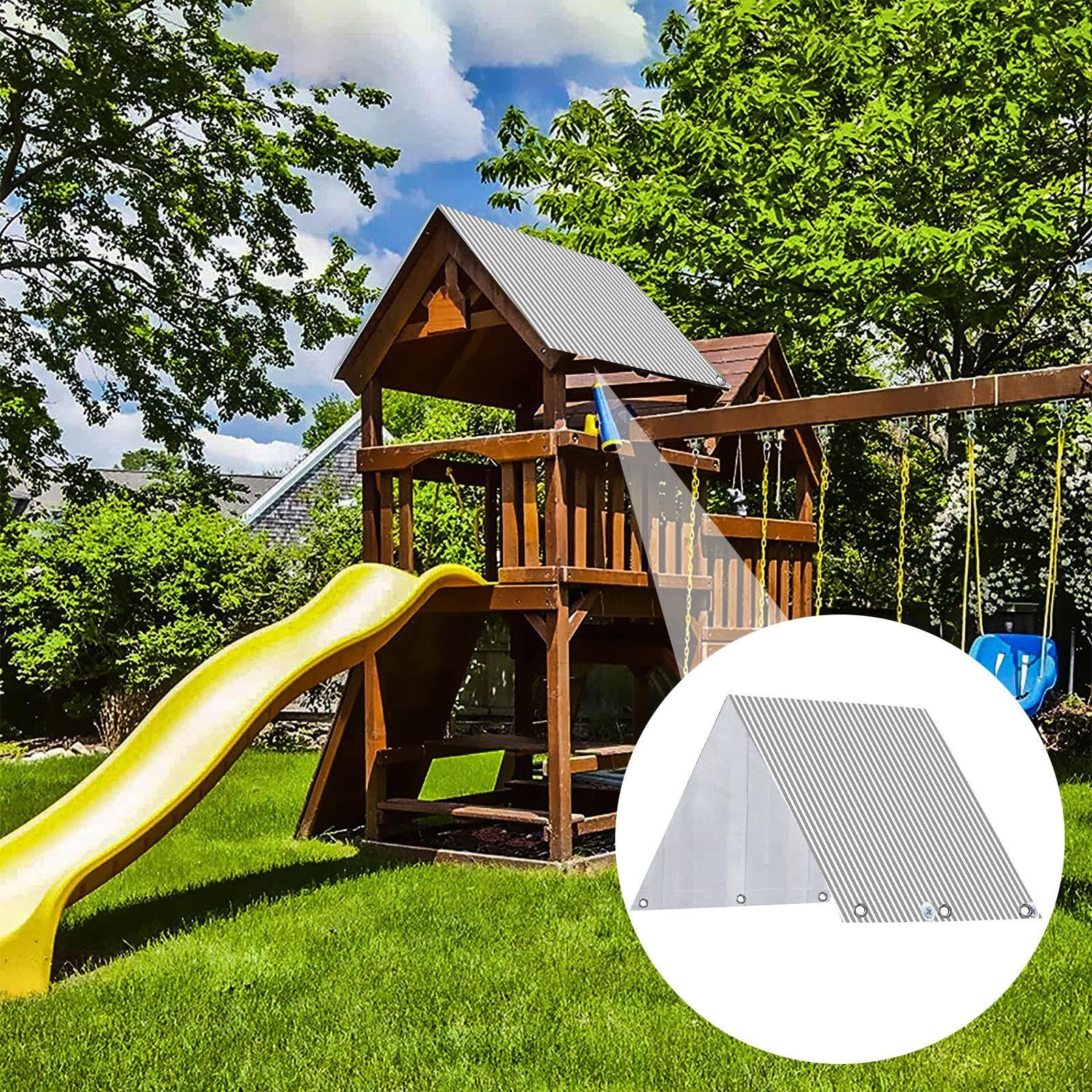 Tettoia di ricambio per altalena, impermeabile, 100 x 228 cm, rivestimento in PVC, gazebo, pergolato, accessorio per cortile, patio, parasole, picnic, all'aperto, , relax