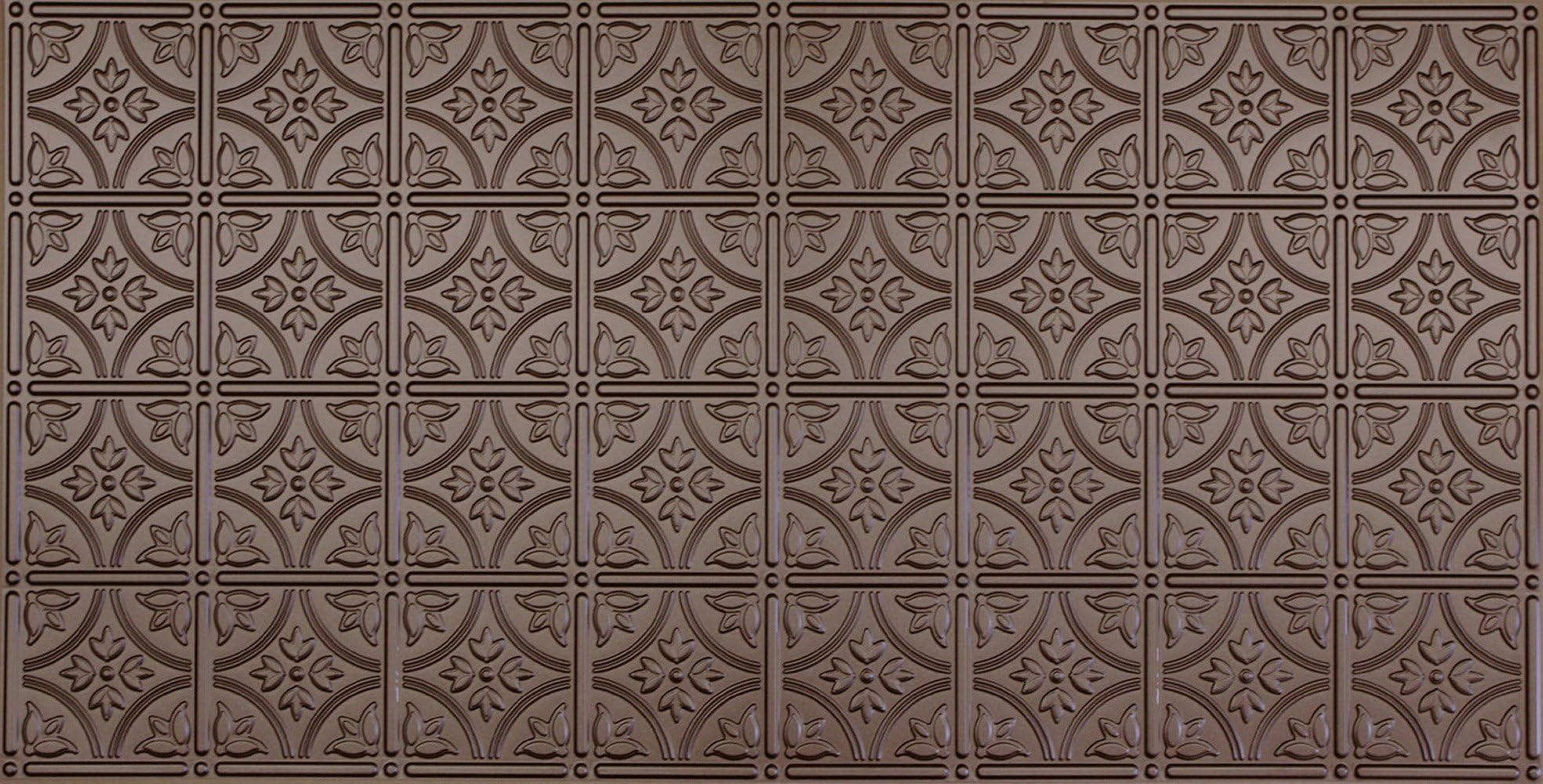 Global Specialty Products Pattern No.209 Tin Style Panel, 2 by 4-Feet, Bronze