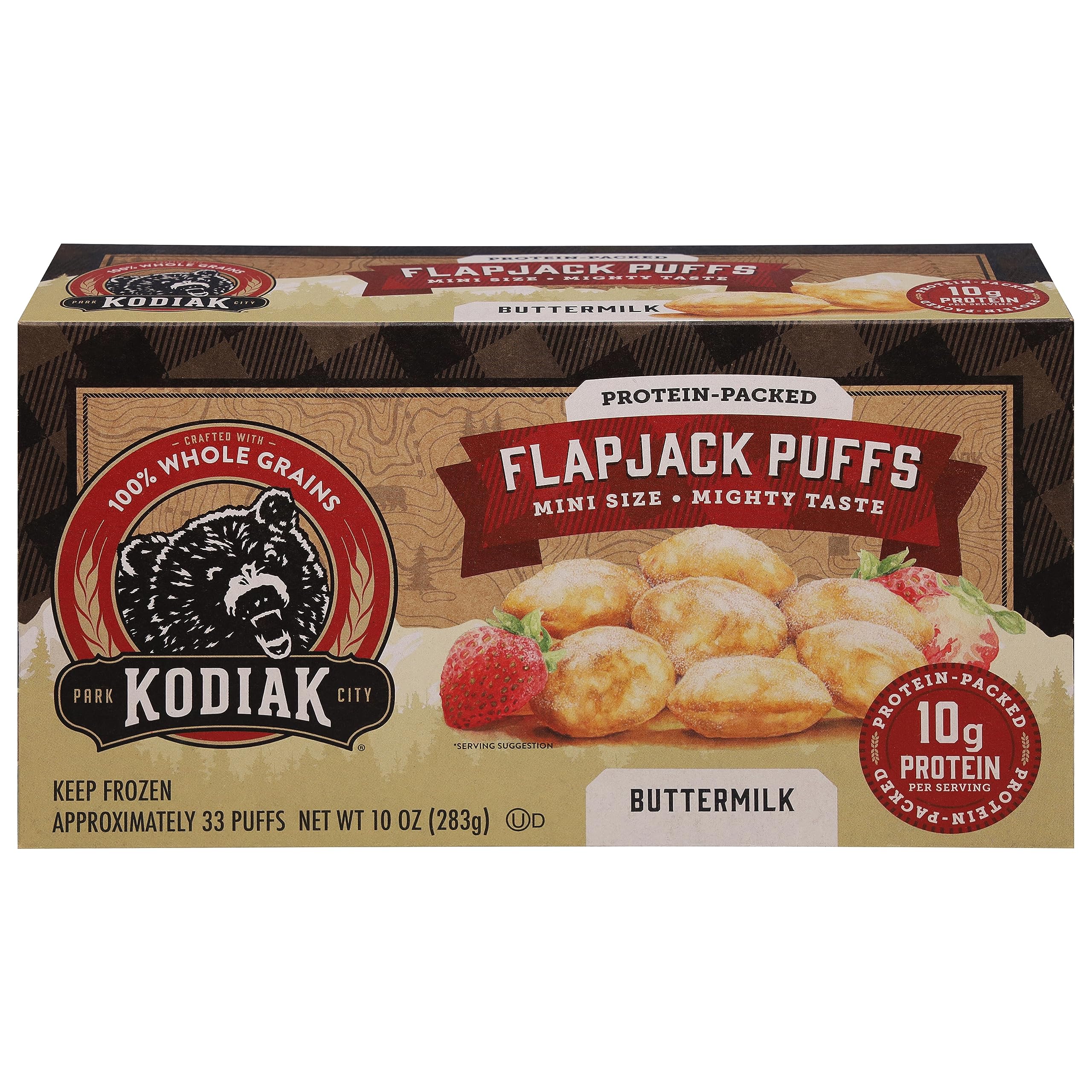 Kodiak, Flapjack Puffs Buttermilk, 10 Ounce