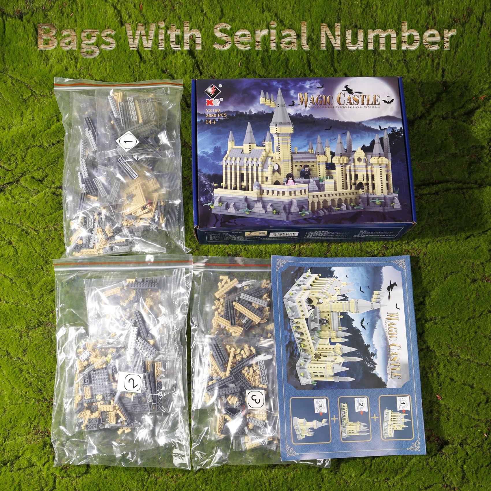 SAMYBLOCKS 2680PCS Harry Magic Castle Micro mini Building Blocks