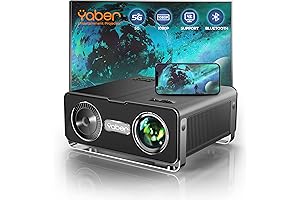 Yaber V10 5G WiFi Projector: 15000 Lumens of Immersive Cinematic Experience
