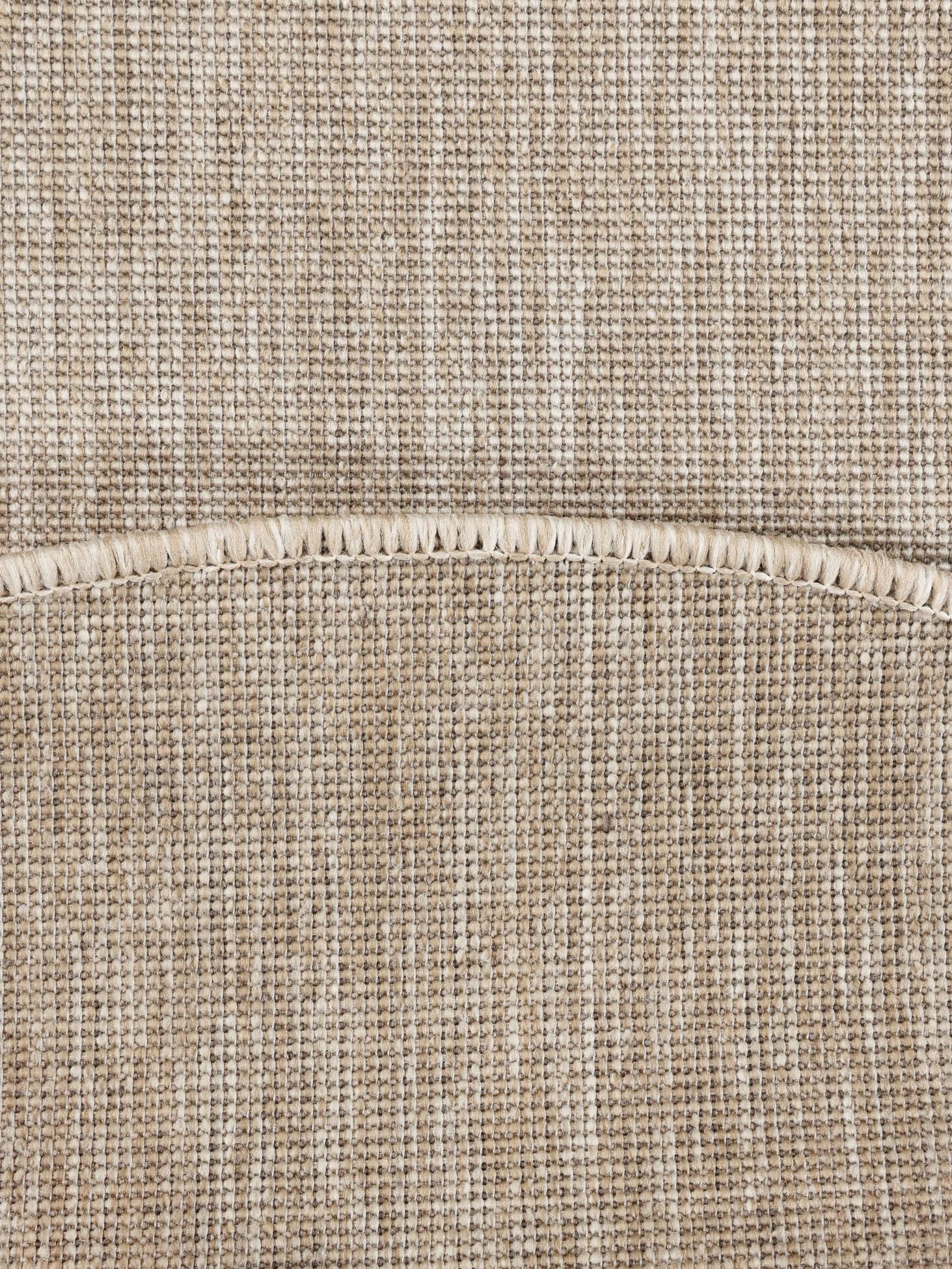 RugVista Cameron In & Outdoor-Teppich, Rund, Ø 200 cm, Beige | Moderne, Niedriger Stapel, Nur Handwäsche, Oeko-Tex 100, UV-beständig, Patio