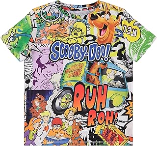 Boys Throwback Shirt, Shaggy, Velma Tee - Sublimated Allover T-Shirt
