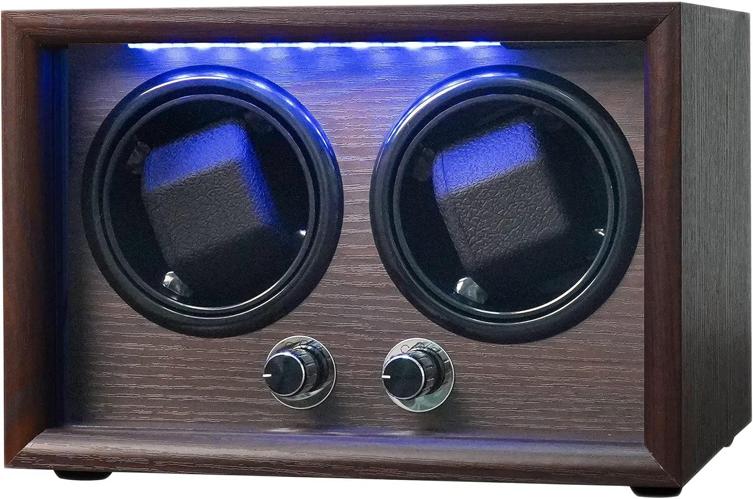 Oryx Double Watch Winder, for Automatic Watches, Watch Rotator Box for 3 Sizes Watch with Led Light, Rotating Watch Case, Battery Operated or USB Adapter Powered CarbonFiber : Clothing, Shoes & Jewelry