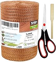 Vista 1 de QueenBird Copper Mesh Rodent Control – 5" x 30 ft Roll – 100% Pure Copper for Hole Blocking, Distilling & DIY – Includes Scissors & Tool
