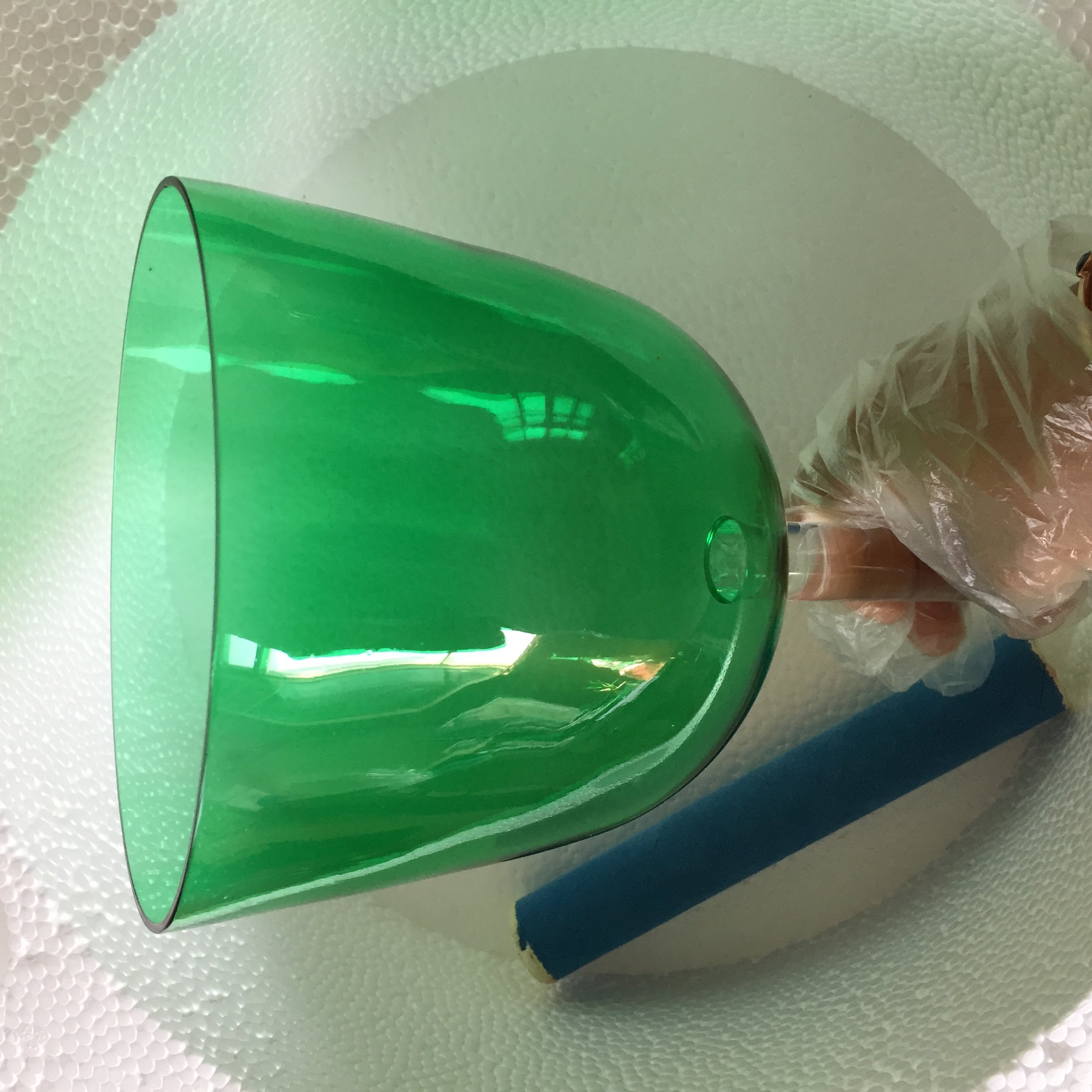 Bol chantant en cristal vert clair de 14,6 cm 4ème octave 14,6 cm, 1 pièce en parfait standard 432 Hz chakra du cœur parfait pour la guérison par le son, le yoga, la méditation