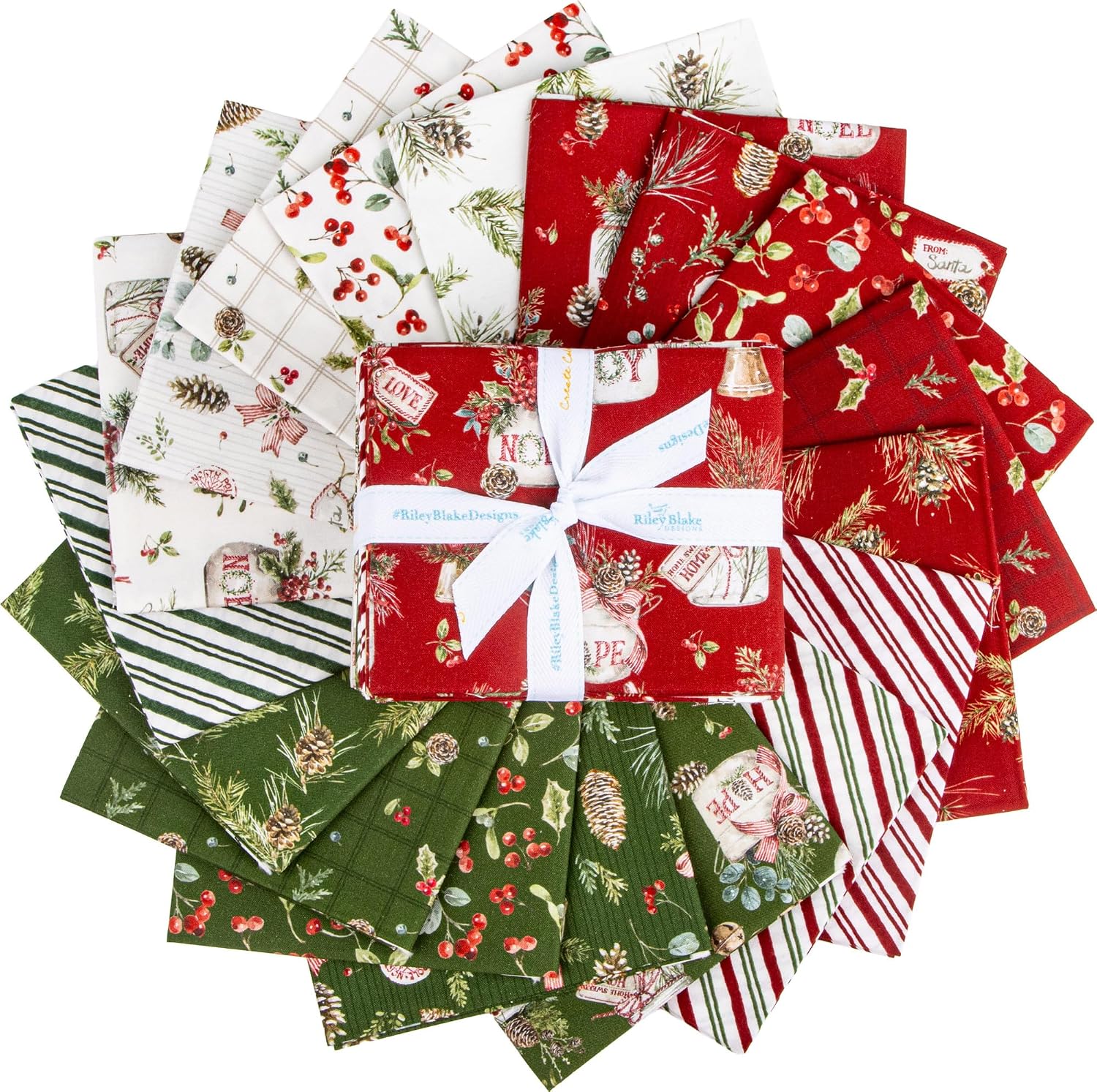 Lisa Audit Holiday Spirit 18 Fat Quarters Riley Blake Designs FQ-17460-18
