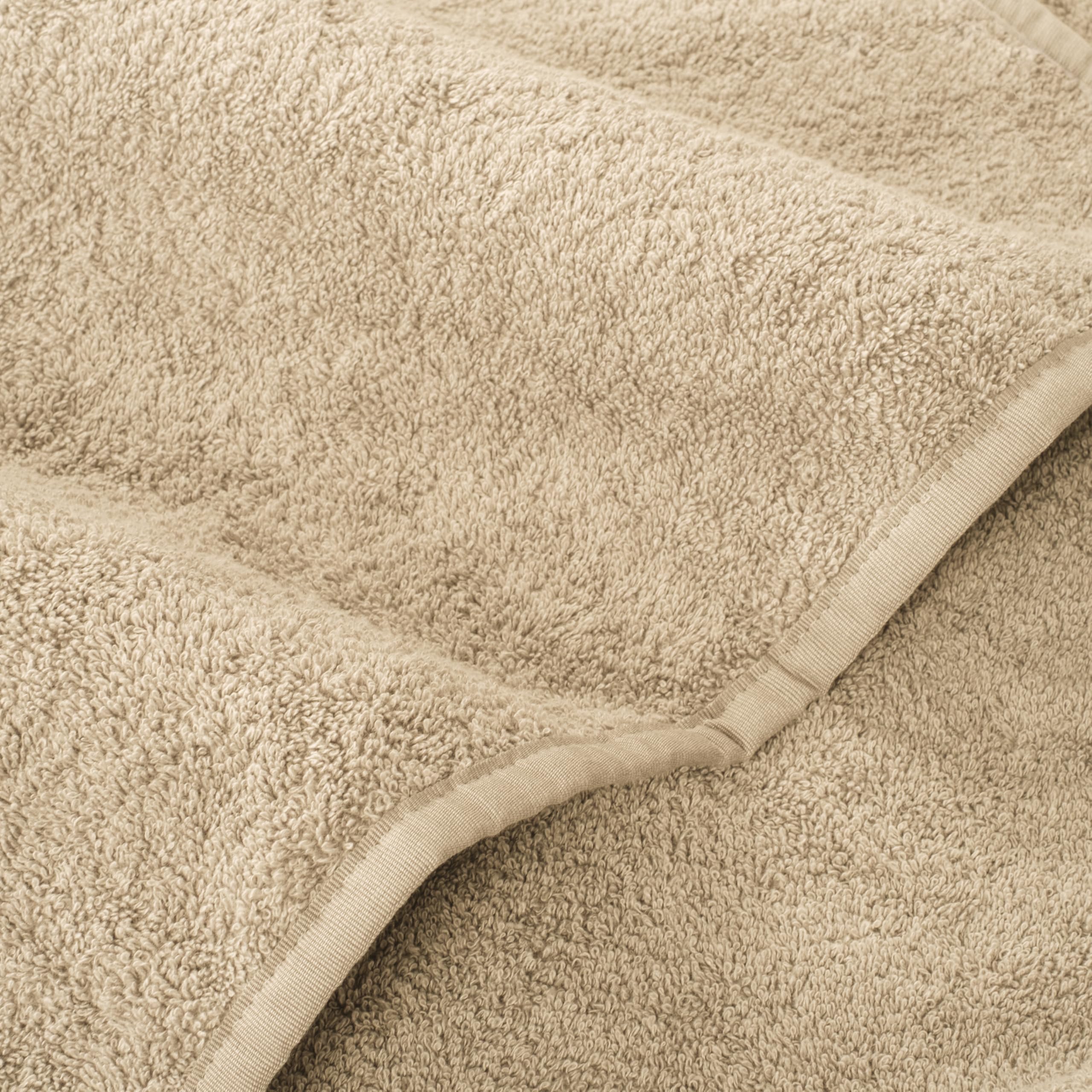 Cotton Paradise Lot de 2 Serviettes pour Chaise Longue avec Poche, 81,3 x 218,4 cm, pour Chaise Longue, Piscine, Plage, (Beige, 2 pièces)