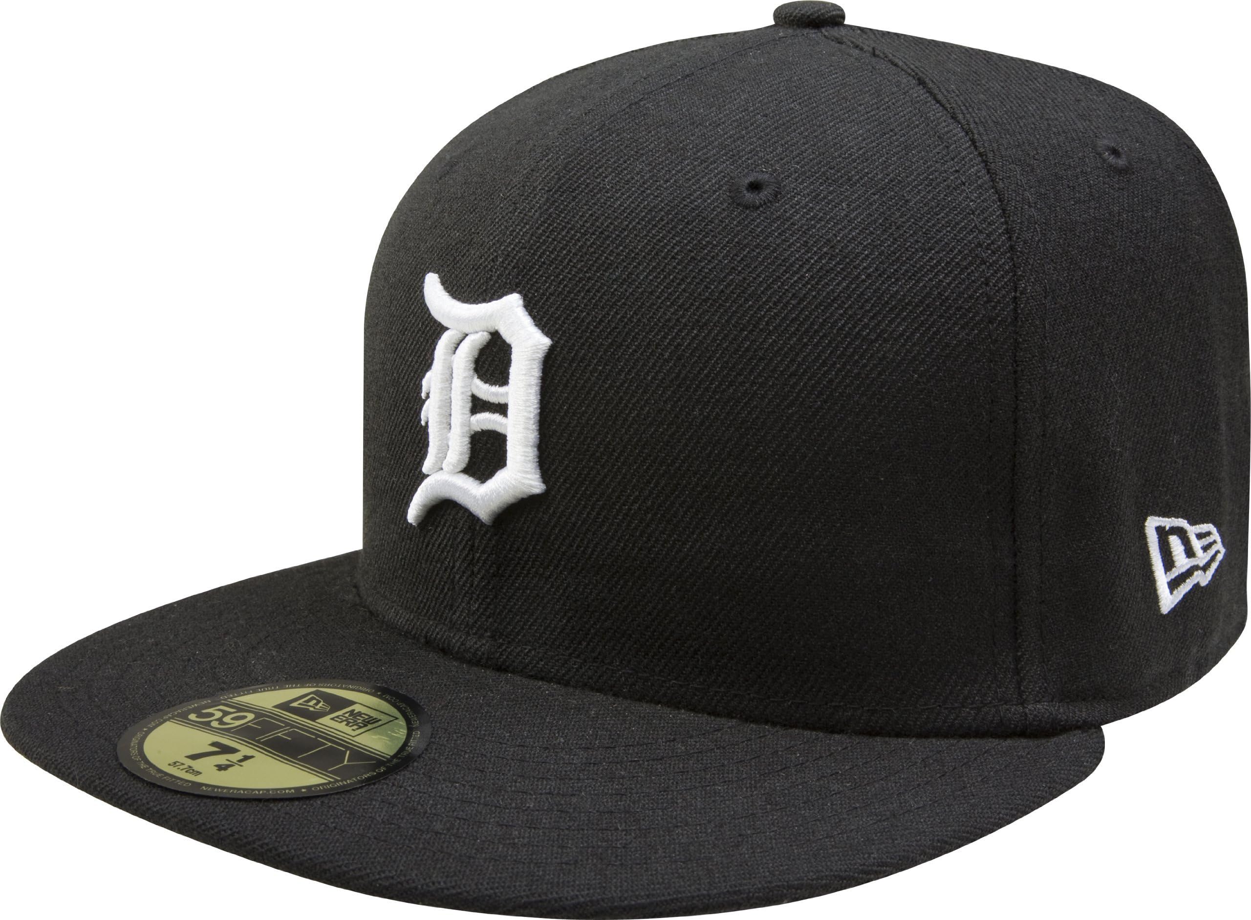 New Era MLB Black with White 59FIFTY Fitted Cap