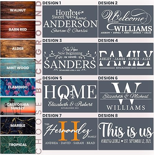 Miniatura 2 de Gancho de madera personalizado para llaves con nombre y título, 6 x 12 pulgadas, 8 diseños y 8 colores, soporte de madera personalizado para llaves