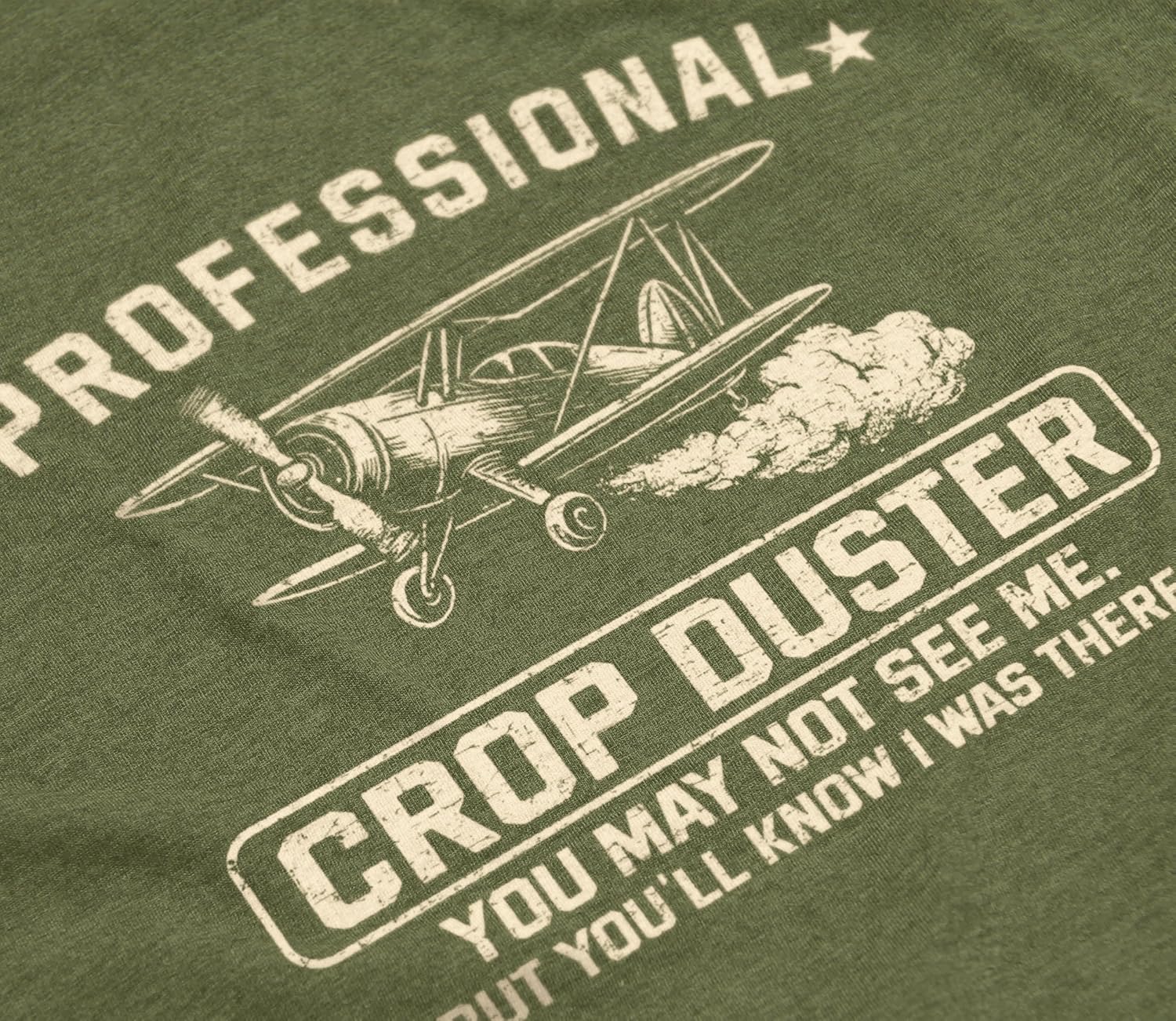 Funny Fart Shirt for Men – Professional Crop Duster Graphic Humor Joke Tee