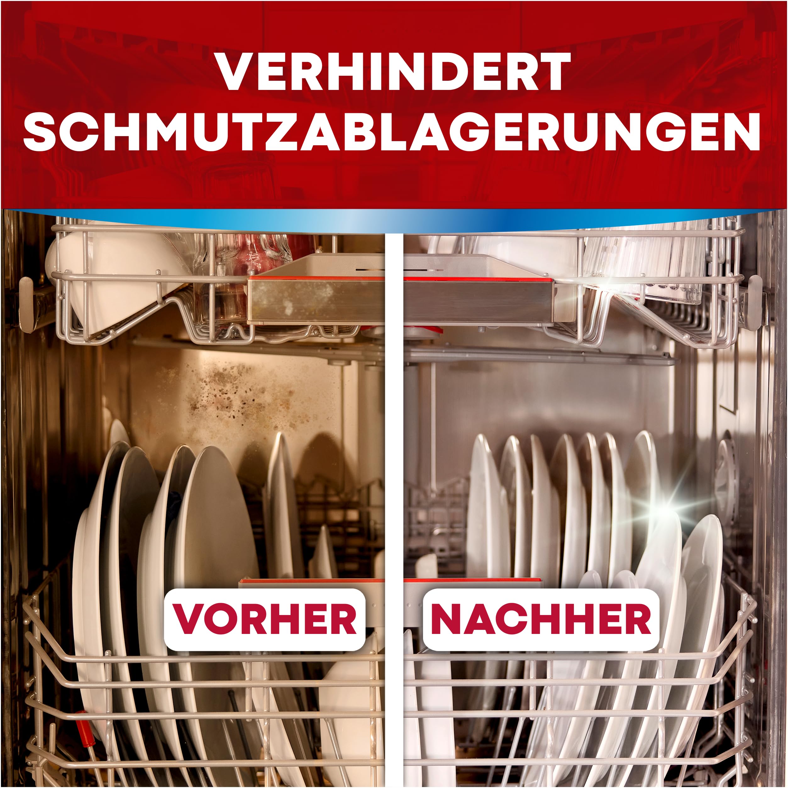Somat 5in1 Maschinenreiniger (3 Spülgänge), Anti-Kalk Spülmaschinenreiniger für monatlichen Gebrauch, Reinigungs-Tabs für die Spülmaschine für längere Lebensdauer, ohne extra Spülgang