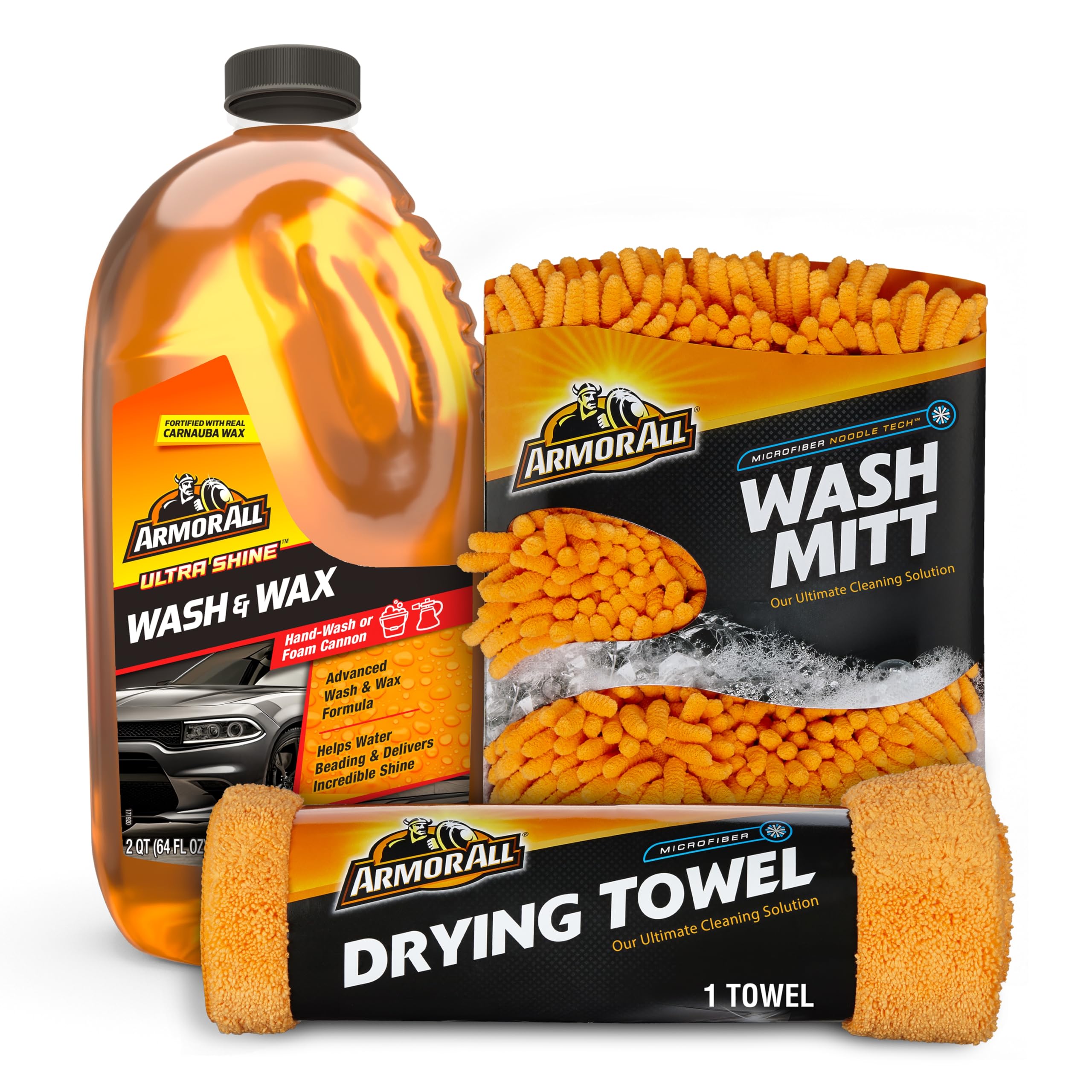 Amazon.com: Armor All Car Wash Kit - Complete 3-Piece Car Cleaning