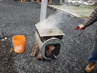 US Stove BSK1000 Cast Iron Barrel Stove Kit : Amazon.ca: Tools u0026 Home  Improvement