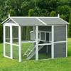 Miweba My Animal MH-15 Chicken Coop with Egg Tray - Pine Wood - Winterproof - Perch - 2 Levels - Outlet - Chicken House - Chicken Cage