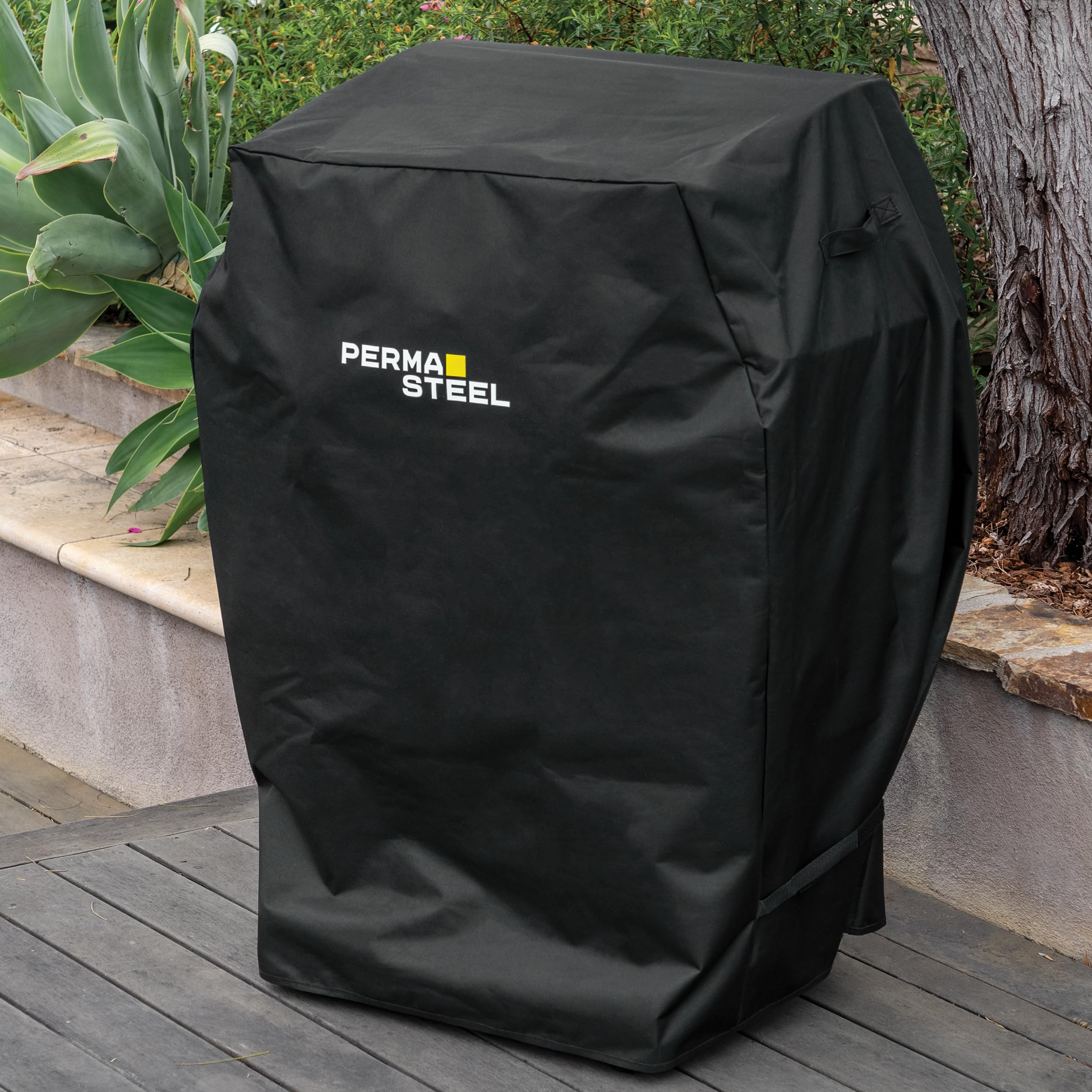 Permasteel Universal Grillabdeckung | wasserdichte Wetterschutzhaube für 2-3 Brenner Gasgrill | Grillhaube Wetterfest | Rechteckig 107 x 84 x 58 cm