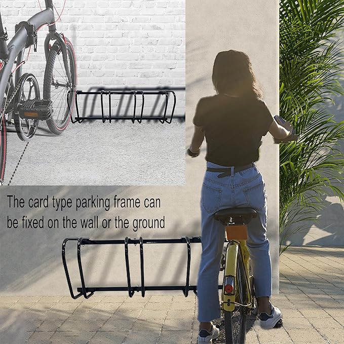 Soporte para bicicletas XINYI para 4 bicicletas, piso, acero galvanizado miniatura 6