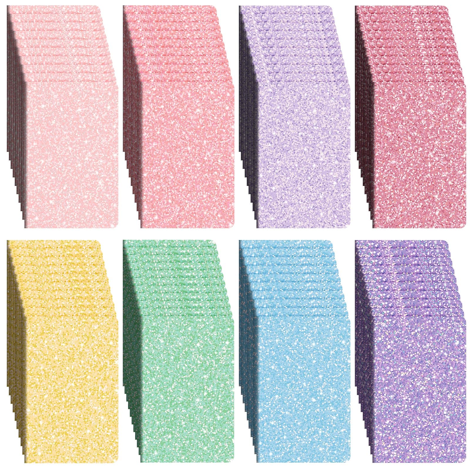 Yexiya 80 Pack Glitter Notebooks Bulk 8.3x5.5 Inch Glitter Lined Paper Journals Pack, 60 Pages 30 Sheets A5 Size Travel Writing Notebooks for Teens Women Writing Note Taking Office Gifts