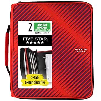 【未開封】A&G NEXT BREAKS FIVE STARS BEST Amazon.com : Five Star Zipper Binder, 2 Inch 3-Ring Binder